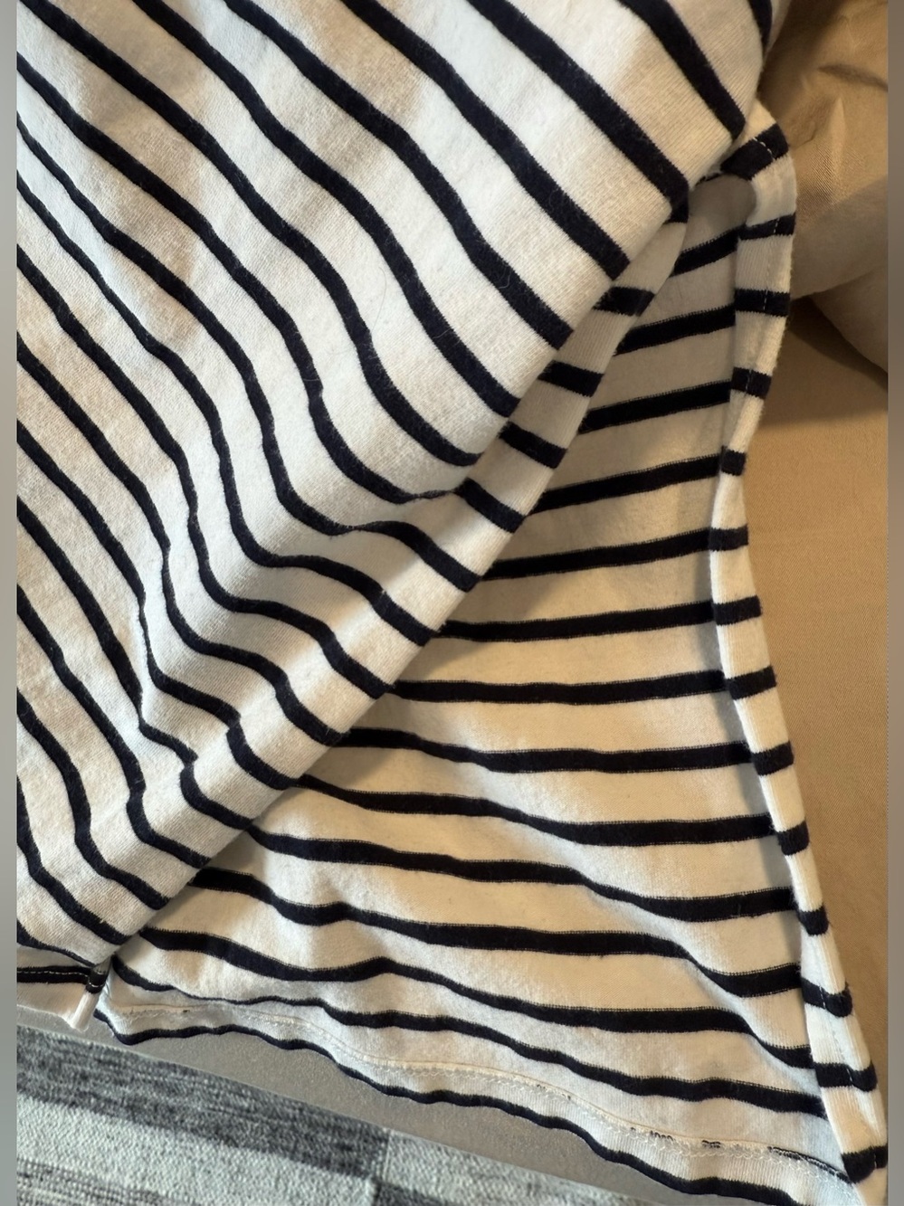 H&M Dark Navy and White Striped Midi Tank Dress (S) - Picture 5 of 7